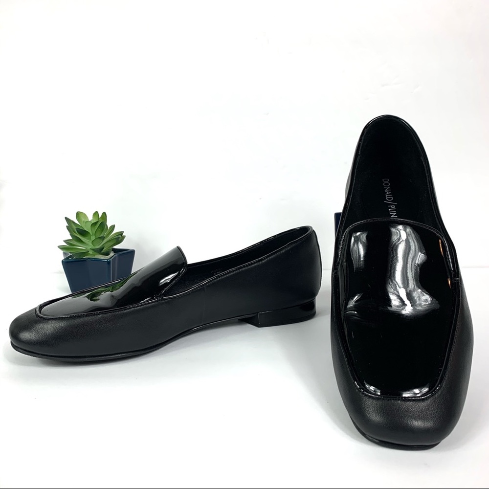 Donald Pliner Shoes Honey Flats Patent Apron